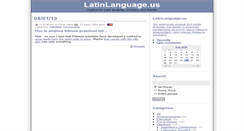 Desktop Screenshot of latinlanguage.us